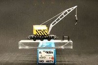 Märklin 4671 Kranwagen, gelb, Sehr schön,   OVP,   (201)