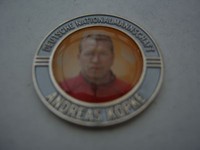 Pin Chip Münze ANDREAS KÖPKE silberfarben 1. FC Nürnberg FCN Fussball Bundesliga