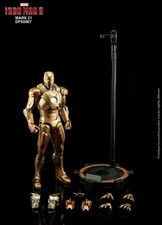 1/9 Scale Diecast Iron Man Avenger Golden Mk21 Mark21 King Arts Dfs006 9" Figure