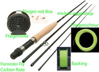 DAM Komplettset Forrester Fly Fliegenfischen SET 5/6, komplett mit allem !!!