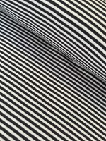 Bündchen Streifen Ringelbündchen Kinderstoff 70cm Im Schlauch Schwarz Weiß