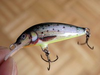 AEW HANDMADE MINI WOBBLER 4CM VERCH. FARBEN BARSCH FORELLEN KÖDER JERKBAIT LURES