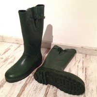 STEEL SHANK NATUR KAUTSCHUK GUMMISTIEFEL STIEFEL GR. 42 - 100% WASSERDICHT TOP