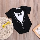 Newborn Baby Boy Tuxedo Bodysuit Romper Jumpsuit One-pieces Gentleman Clothes