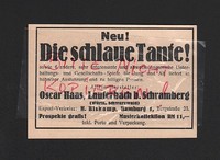 LAUTERBACH SCHRAMBERG, Werbung 1931, Oscar Haas Fabrik Gesellschafts-Spiele