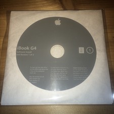 APPLE MAC iBOOK G4 SOFTWARE RESTORE INSTALL CD OS Version 10.3.3 Disk 1 & 2 NEW