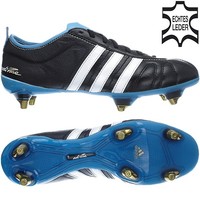 Adidas ADIPURE IV SG schwarz blau Stollen Fußballschuhe 39 40 41 42 43 44 45 46