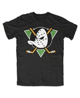 Mighty Ducks Premium T-Shirt Schwarz Fun, Kult, Film, Superteam,Neu,Ducks ,