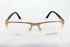 Amazing Mercedes-Benz Style Eyeglasses.Titanium gold&black plastic Mod.M2023