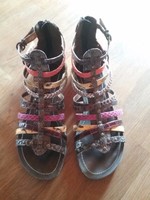 Sandale Römersandale Gr. 40 bunt Riemchen 