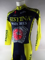 Biemme FESTINA  WATCHES Radbody Langarm Radlertrikot Radlerbody blau gelb neu