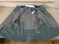 SET Wehrmacht Feldbluse M36 Feldjacke Uniform mit Koppelhaken / Trägern + Kragen