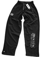 Brachial Sporthose "Time" schwarz/weiss Bodybuilding Baumwollmischung