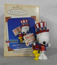 Hallmark Keepsake Ornament, Spotlight on Snoopy, The Winning Ticket, 2004