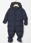 NWT BABY GAP BOYS NAVY BLUE WARMEST SNOW SUIT OUTERWEAR 0-3-6 MONTHS DOWN twins 