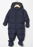 NWT BABY GAP BOYS NAVY BLUE WARMEST SNOW SUIT OUTERWEAR 0-3-6 MONTHS DOWN twins 