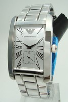 Emporio Armani Uhr Uhren Herrenuhr AR0145 Edelstahl Armbanduhr NEU 