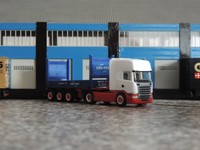 Herpa 1:87 - 771130 - Scania R 13 TL 5-achs Containersattelzug 20"-Flat -"CMA"