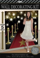 WANDDEKO 165x165cm HOLLYWOOD PARTY Geburtstag Dekoration Mottoparty