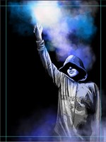 KUNSTLEINWAND PYRO WUNSCHBILD ERSTELLUNG 100X70CM (BLAU,HAMBURG,ULTRAS)