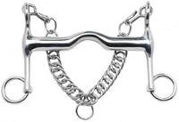 Dressurkandare, Kandarengebiß, EDELSTAHL, 19 mm, Anzüge 50 mm günstig!