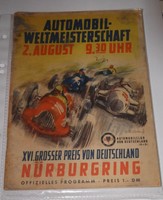 XVI. Grosser Preis von Deutschland Programmheft 1953 Original  "Selten"