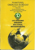  1990/91 Dynamo Dresden – Stahl Brandenburg