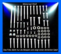 Yamaha PW 50  PW50 Edelstahl Schrauben Motor Inbus Set Schraubensatz