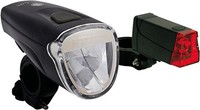Büchel TrioLux Fahrradlicht Set Beleuchtung 40 Lux LED Scheinwerfer Rücklicht