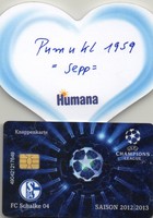 Schalke 04   Knappenkarte   Motiv . Champions League 2012 # 2013