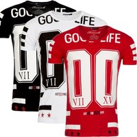 Rerock Herren T-Shirt mit Football Print tee slim fit round-neck 11194