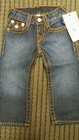 Nwt $$$ true religion straight w/flaps big t toddler boys jeans sz 2 Lonestar