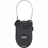 ABUS Combiflex 202 201 Kabelschloss Gepäckschloss Seil Länge: 90cm 4 Zahlen-Code