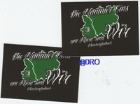 Borussia Mönchengladbach + 2 Aufkleber + DIE Nummer EINS am Rhein + NEU BMG#6