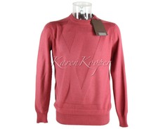 NWT AUTHENTIC LOUIS VUITTON MEN SUNWASHED RED SWEATER SWEAT LV XS SMALL RARE