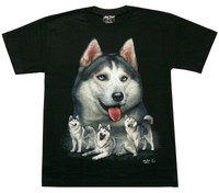 T-Shirt Husky Gr.S,M,L, Wolf Hund Hunderasse, Indianer Biker,Cowboy Alaska, Wild