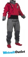 2016 Gul Taw Kajak Trockenanzug NEW U-ZIP + Pee Zip inc FLEECE Rot / Grau GK0149