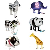 6 Stk Tier Folienballon Luftballon Folienballons Walking Pets Deko. Geburtstag