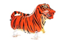 Wanderschuhe Tiger Tiere ballon, Airwalker, Folien Ballon, Party Ballon