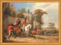 Bachelors Hall: The Meet Francis Calcraft Turner Pferde Jagd Reiter B A2 01820