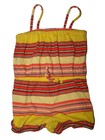 Toddler Girl Gap Cabana Yellow Stripe One Piece Summer Cotton Romper Size 3/3T