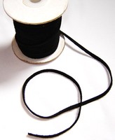 5 m LEDERBAND WILDLEDER SCHWARZ 3 mm BREIT CONCHOS