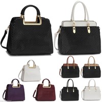 Neu Damen Entwerfer Tote Handtaschen  Damen Faux Leder Schulter Taschen