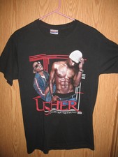 Usher - Omg 2010-2011 Tour Concert w/Miguel Raymond Trey Songz T-Shirt (M) Black