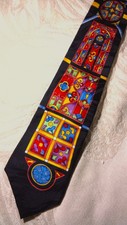 Rush Limbaugh No Boundaries 100% silk Tie no Gold Chain #27