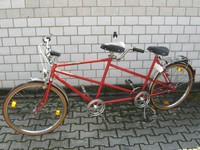 Fahrrad Pfaffenhuber Sport Tandem 26 Zoll Farbe Rot aus den 80er Jahren