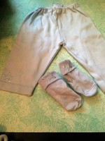 AdorableTruffles Studded Star Blue 3-6M Unisex Baby Pants and Socks Set
