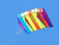 Monofil Parafoil Drachen 180 x 80 cm. ohne Zusammenbau | Einleiner | Kite