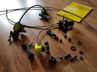 Magura HS 33 Raceline Bremsanlage neon gelb mit Magura Stahlflex-Leitungen TOP 