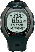 Pulsuhr mit Brustgurt Sigma RC 1209 STS Schwarz